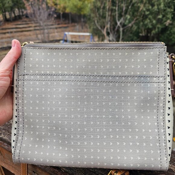 FOSSIL Emma Crossbody Bag Purse, Printed Leather, Pre-owned - Picture 8 of 10